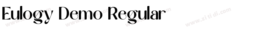 Eulogy Demo Regular字体转换
